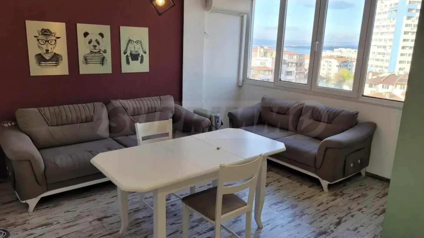 Bright 2-Bedroom Sea View Apartment in Burgas, Fully Furnished - Image 1