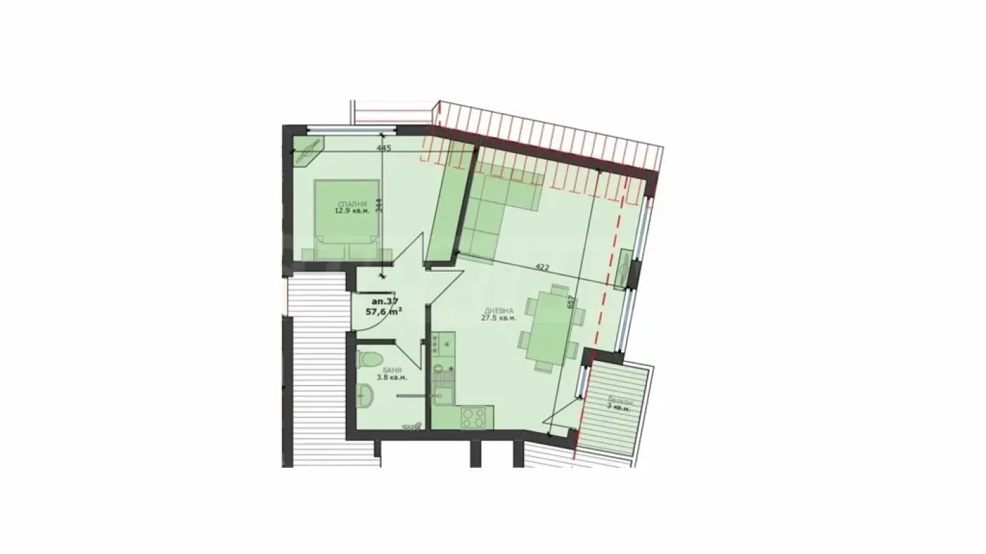 Varna 2-Bedroom Apartment - New Project, 67m2 - Image 3