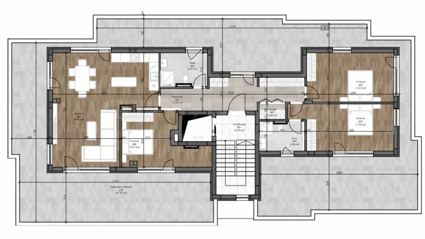 Spacious Three-Bedroom Apartment with Stunning Rhodope Views in Plovdiv's Green District - Image 2