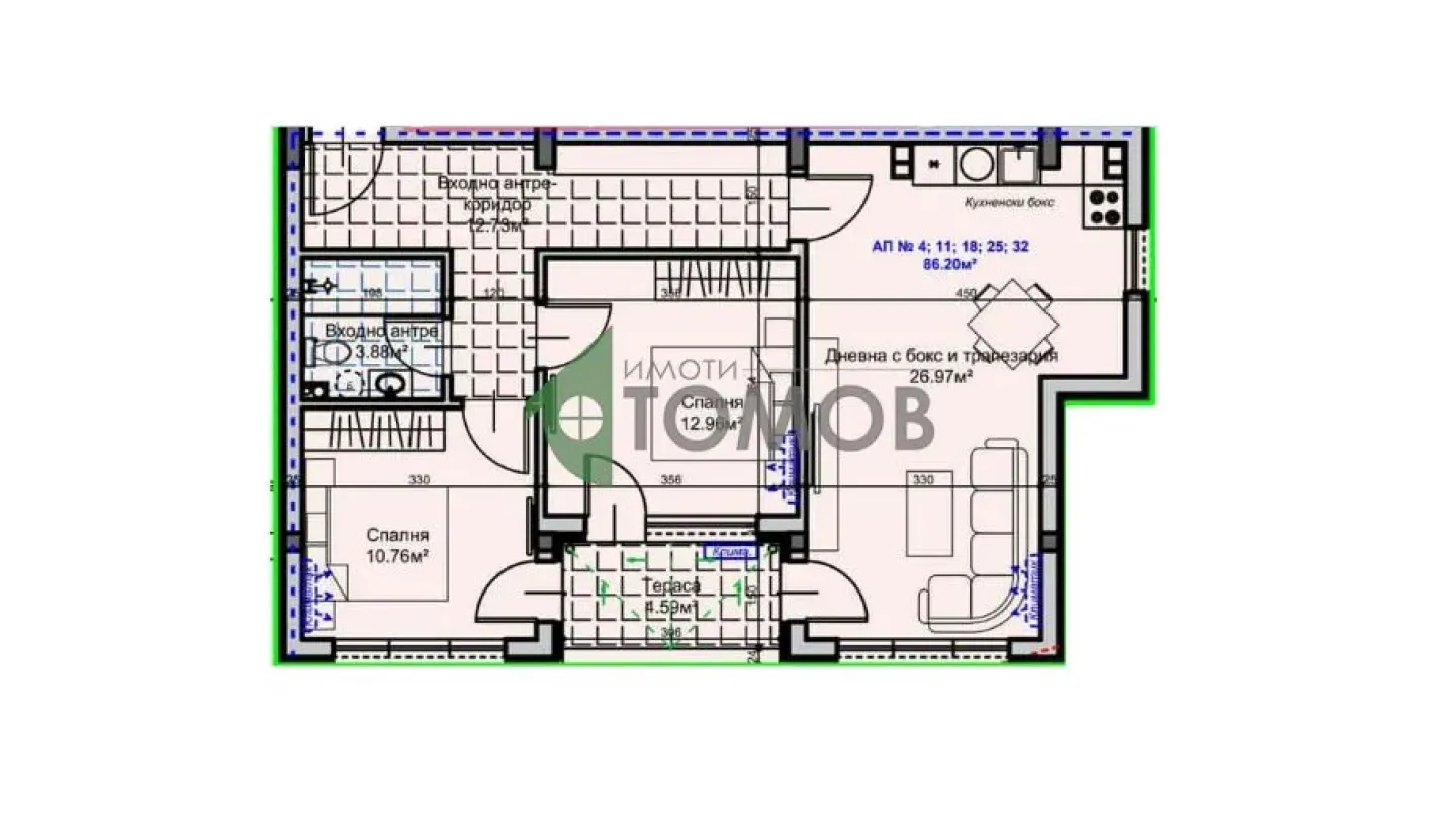 Spacious Three-Bedroom Apartment in New Stara Zagora Development - Image 3