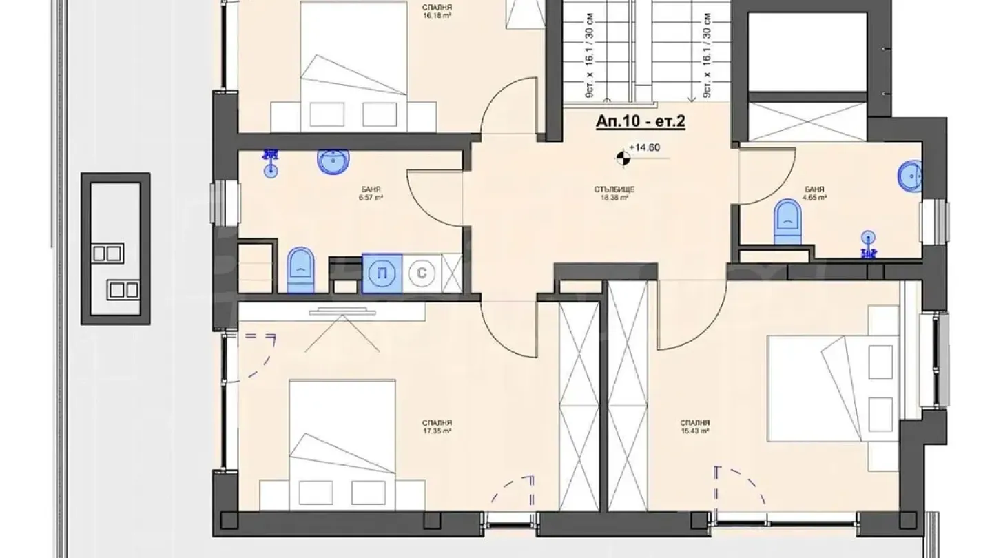 Spacious 3-Bed Maisonette Near Paradise & South Park, Sofia - Image 4