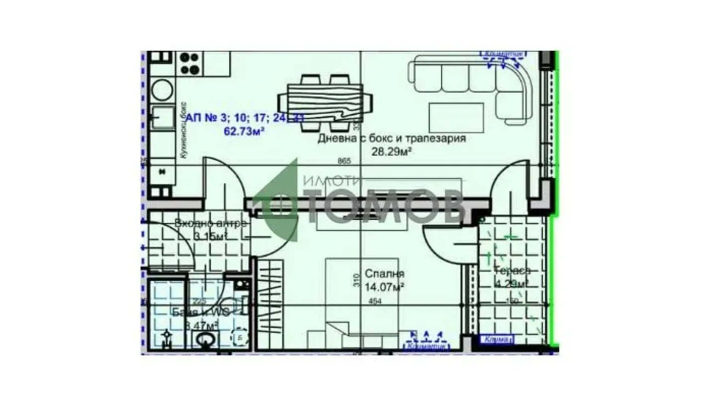 Spacious Two-Bedroom Apartment in New Building, Stara Zagora - Image 3