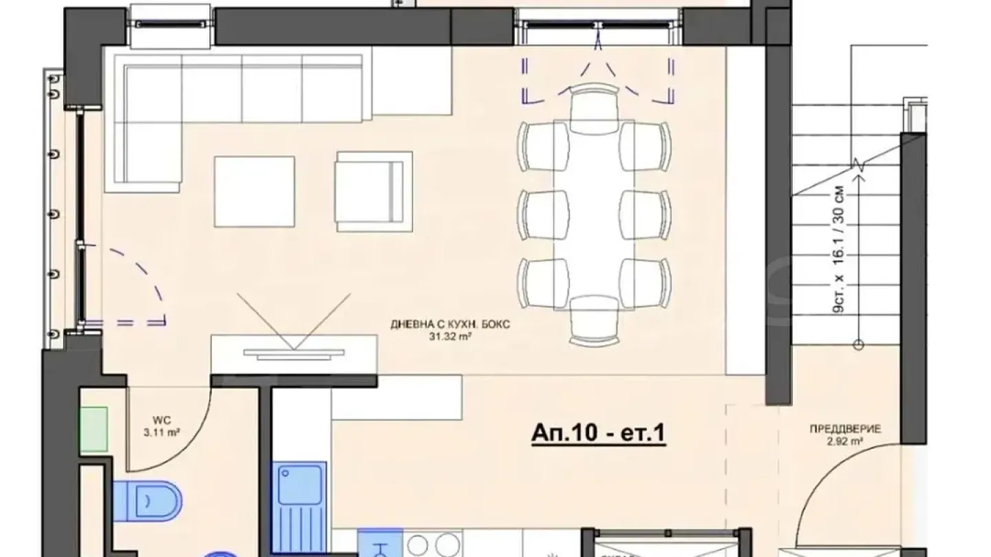 Spacious 3-Bed Maisonette Near Paradise & South Park, Sofia - Image 1