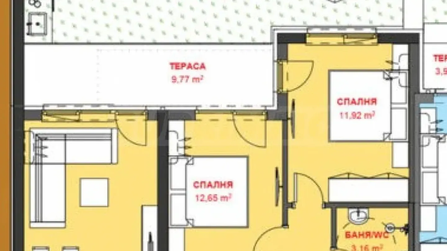 Spacious 2-Bedroom Apartment with Private Garden in Burgas - Image 4