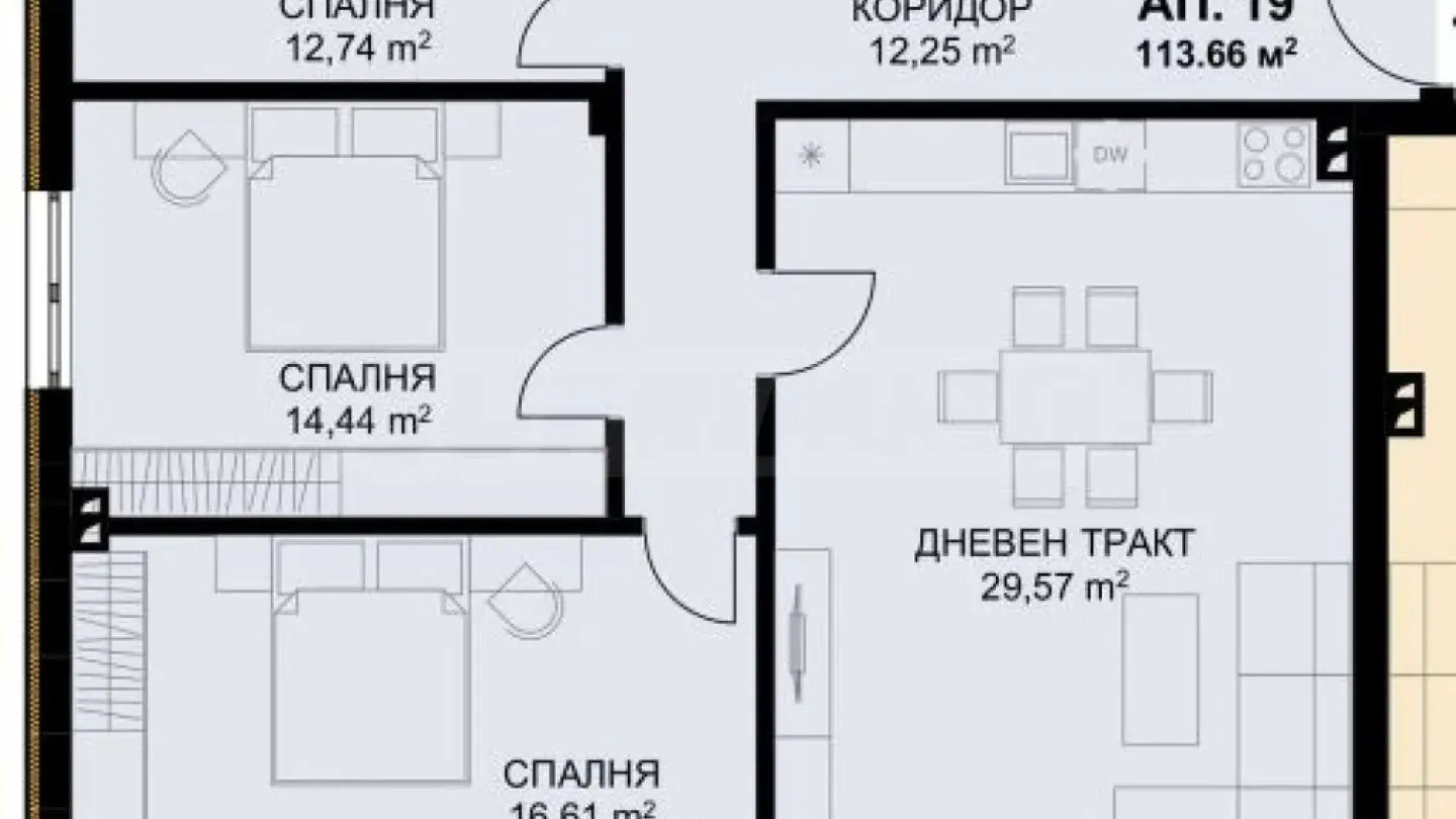 Spacious 3-Bedroom Apartment in Varna's "Briz" Area - Image 2