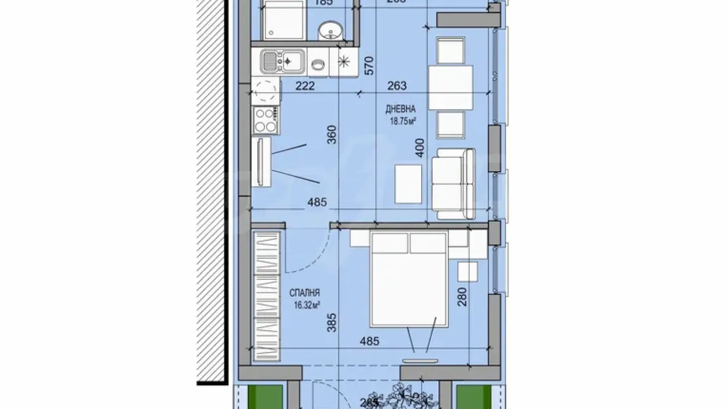 Stylish 1-Bedroom Apartment Near NДК, Sofia - Image 5