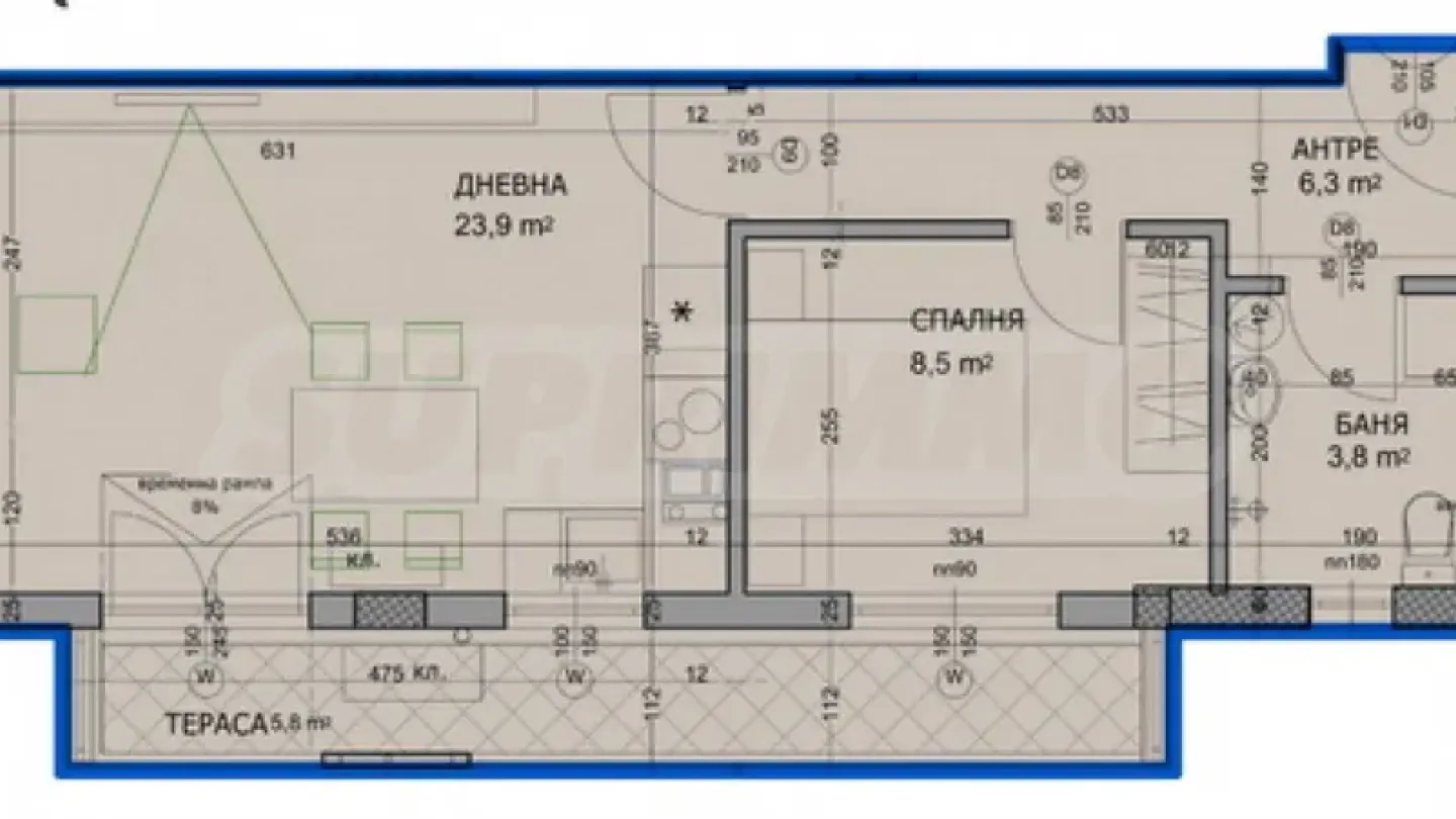 Spacious 2-Bedroom Apartment in Plovdiv Center - Image 4