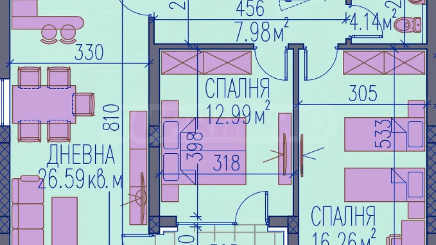 Spacious 2-Bedroom Apartment in New Plovdiv Complex - Image 3