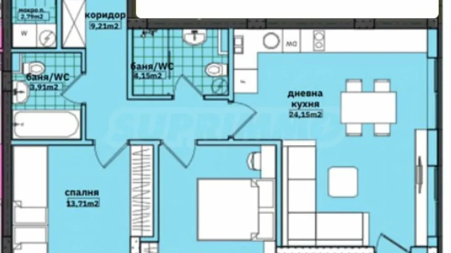 Spacious 2-Bedroom Apartment in New Meden Rudnik, Burgas - Image 2