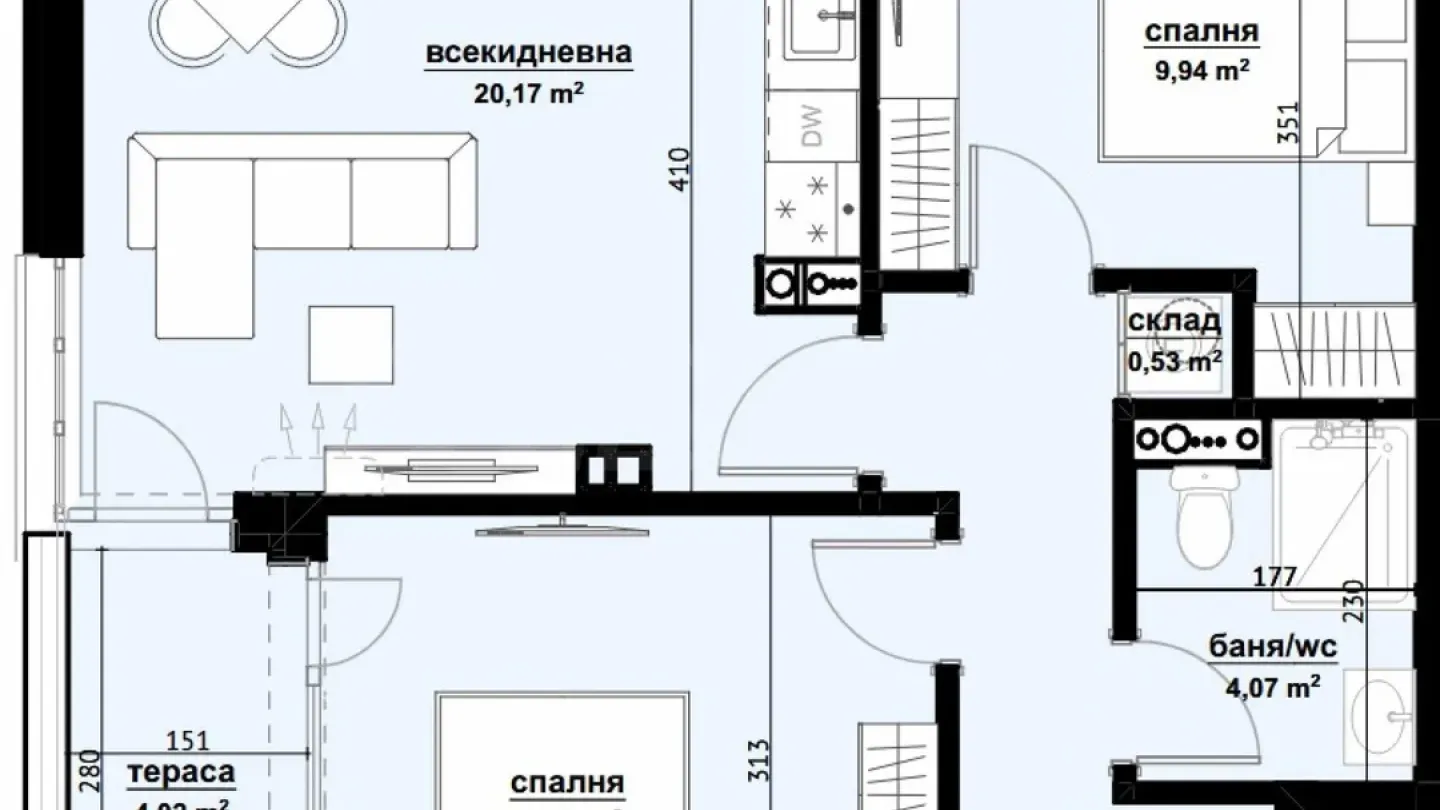 Spacious 3-Bedroom Apartment - New Complex, Burgas - Image 1