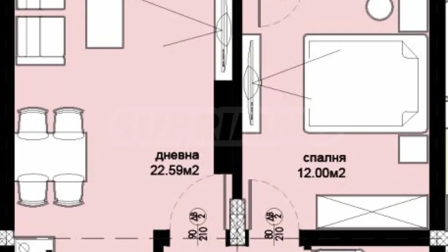 Spacious 2-Bedroom Apartment in Plovdiv Complex - Image 1