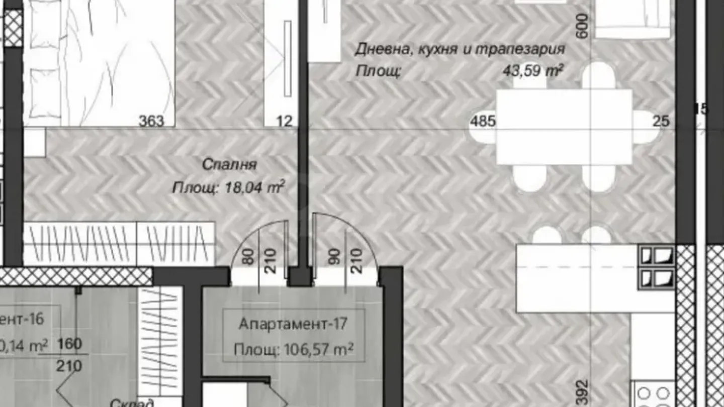 Spacious 2-Bedroom Apartment - Sofia Mall Views - Image 1