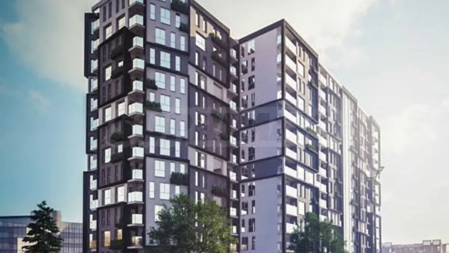 Spacious Studio with Panoramic Views in New Burgas Development - Image 1