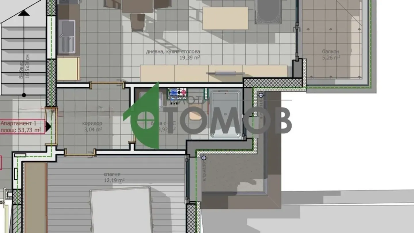 Spacious Two-Bedroom Apartment in the Heart of Stara Zagora - Image 1