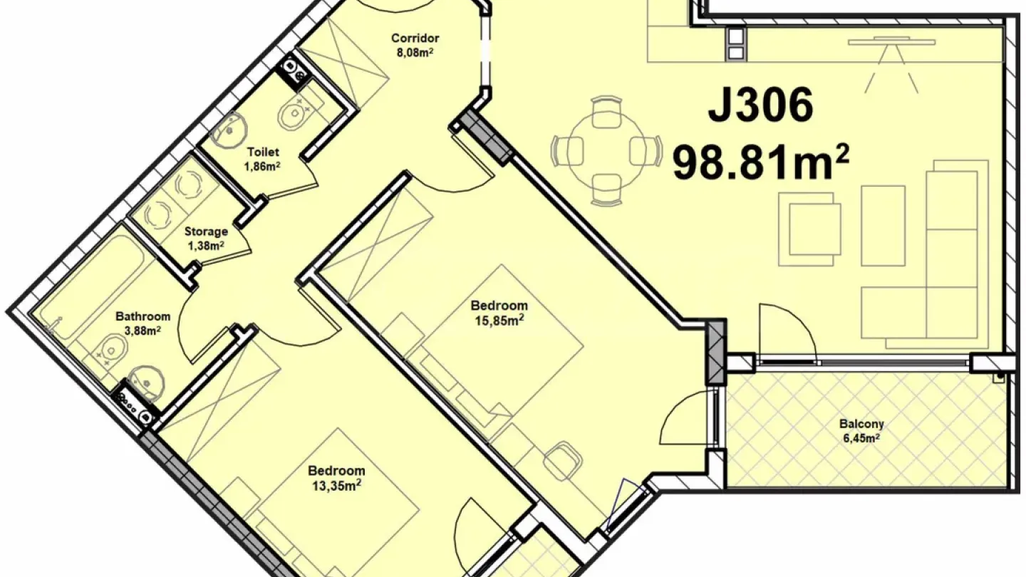 Spacious 3-Bedroom Flat in Sofia, New Complex - Image 1