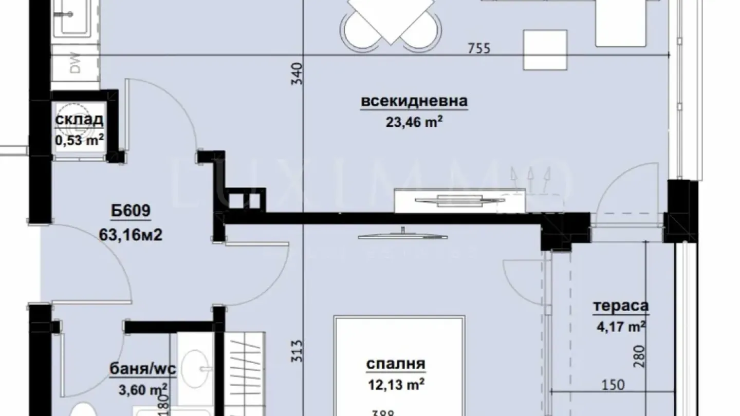 Modern 1-Bed Apartment - Burgas Plaza - Image 2