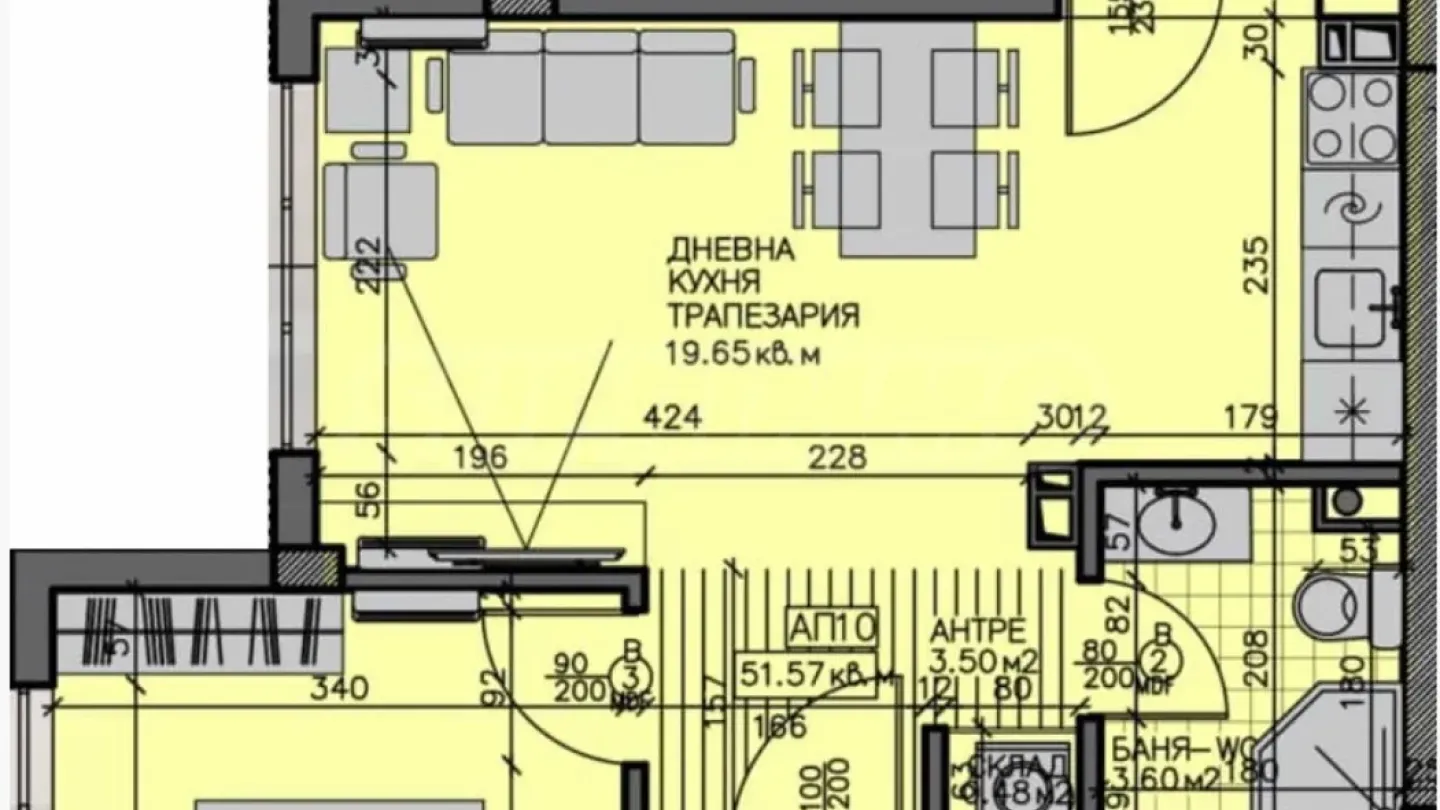 Bright 2-Bedroom Apartment - Burgas, Zornitsa Area - Image 3