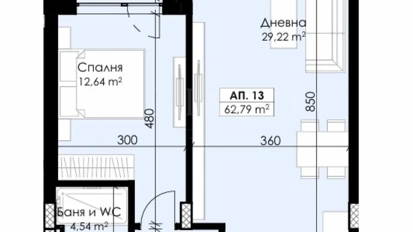 Stylish One-Bedroom Apartment Near Rowing Base, Plovdiv - Image 2