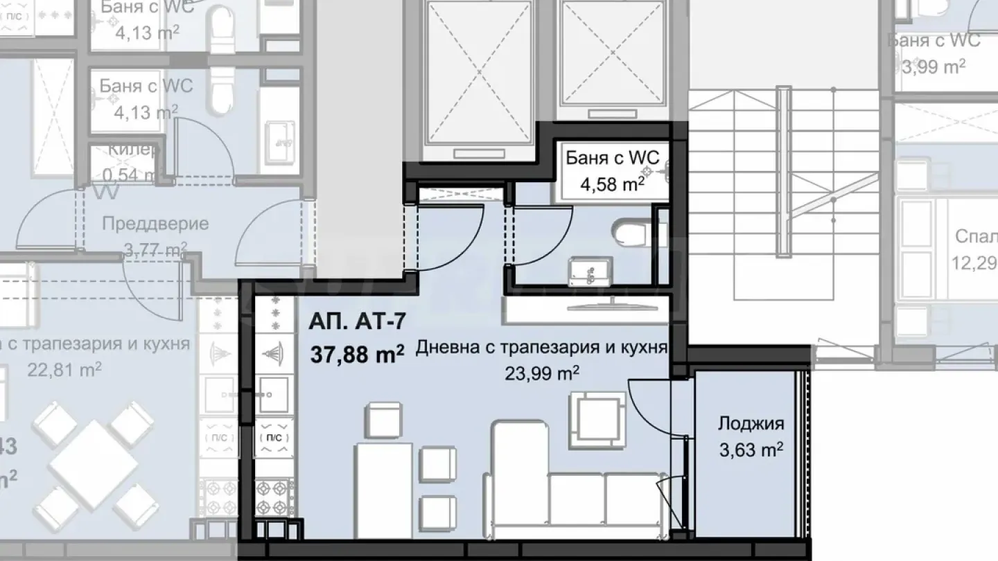 Modern Studio in Plovdiv - New Complex - Image 3