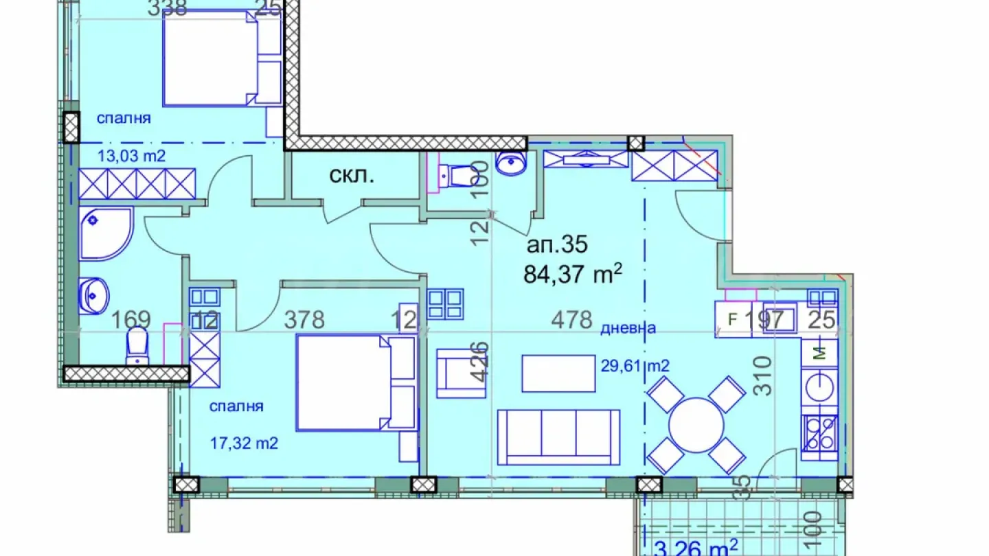 Spacious Sofia Apartment with Stunning Views - Image 3