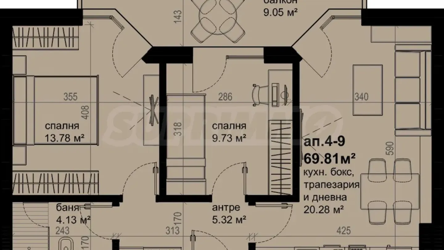 Spacious 2-Bedroom Apartment in Burgas, Bulgaria - Image 1