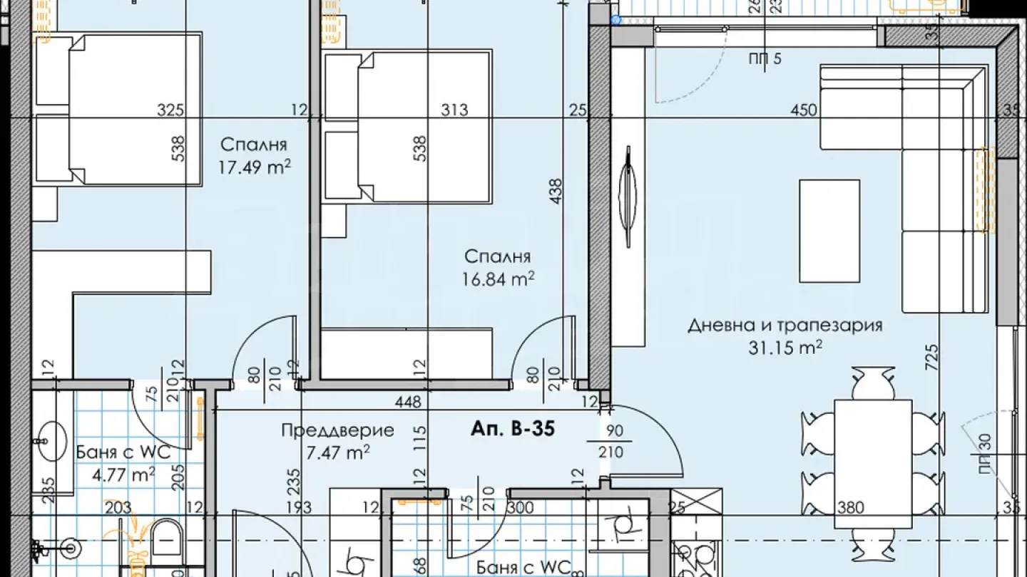 Spacious 2-Bedroom Apartment in Karshiyaka, Plovdiv – New Building - Image 5