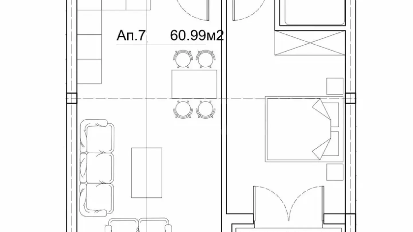 New Sofia Apartment - Modern, 69m2, 1 Bed, &ldquo;Orlandovci&rdquo; - Image 2