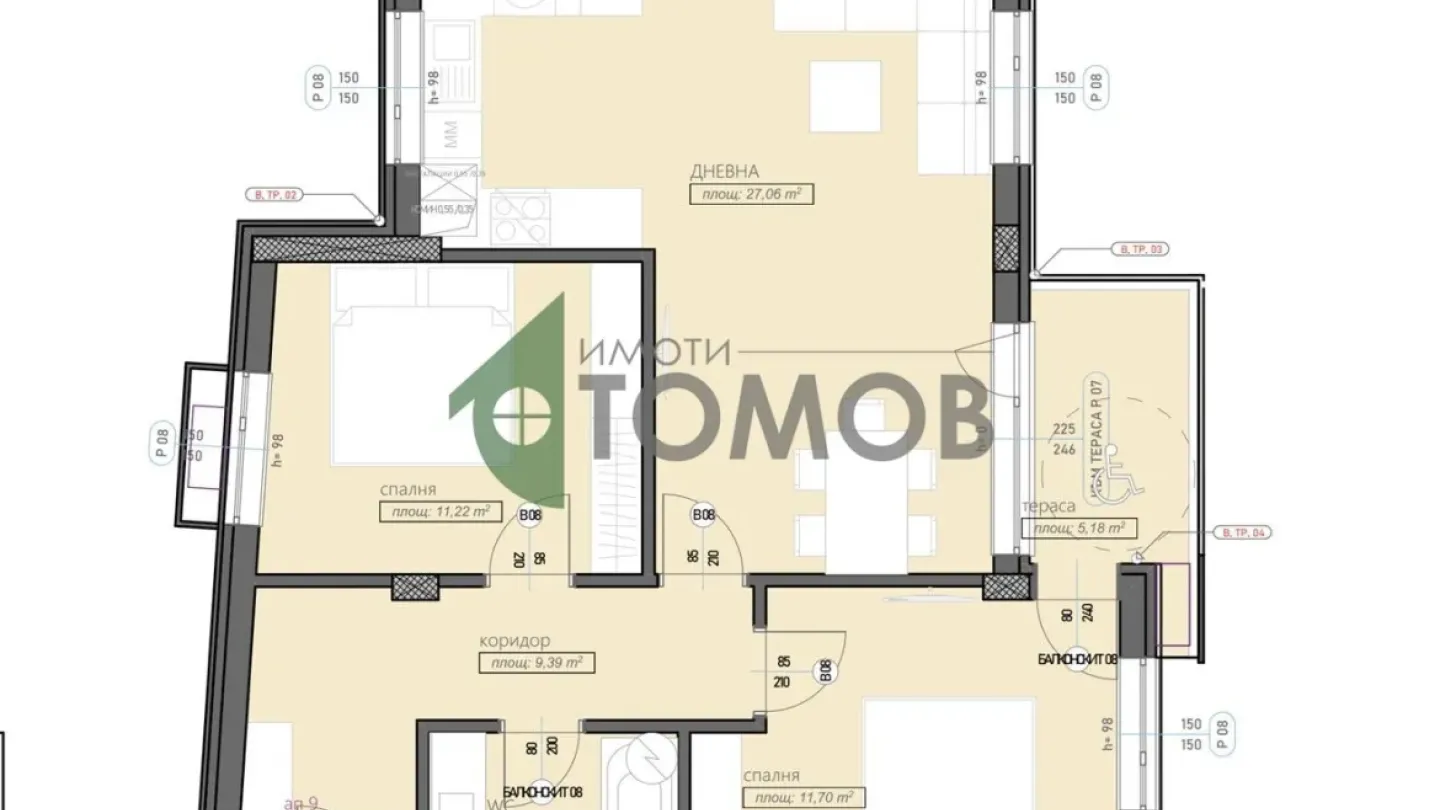 Spacious Three-Bedroom Apartment in Stara Zagora's Железник District - Image 1