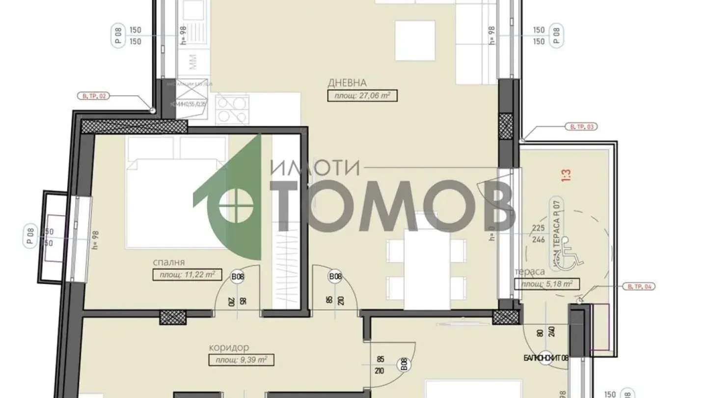 Spacious 3-Bedroom Apartment in Stara Zagora's Железник District - Image 3