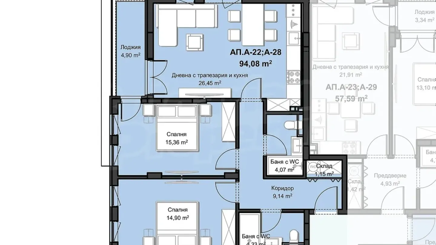 Spacious 2-Bedroom Apartment in Plovdiv's Hristo Smirnenski District - Image 4