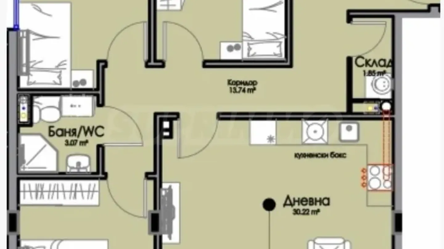 Spacious 3-Bedroom Apartment in Burgas "Horizon" - Image 3