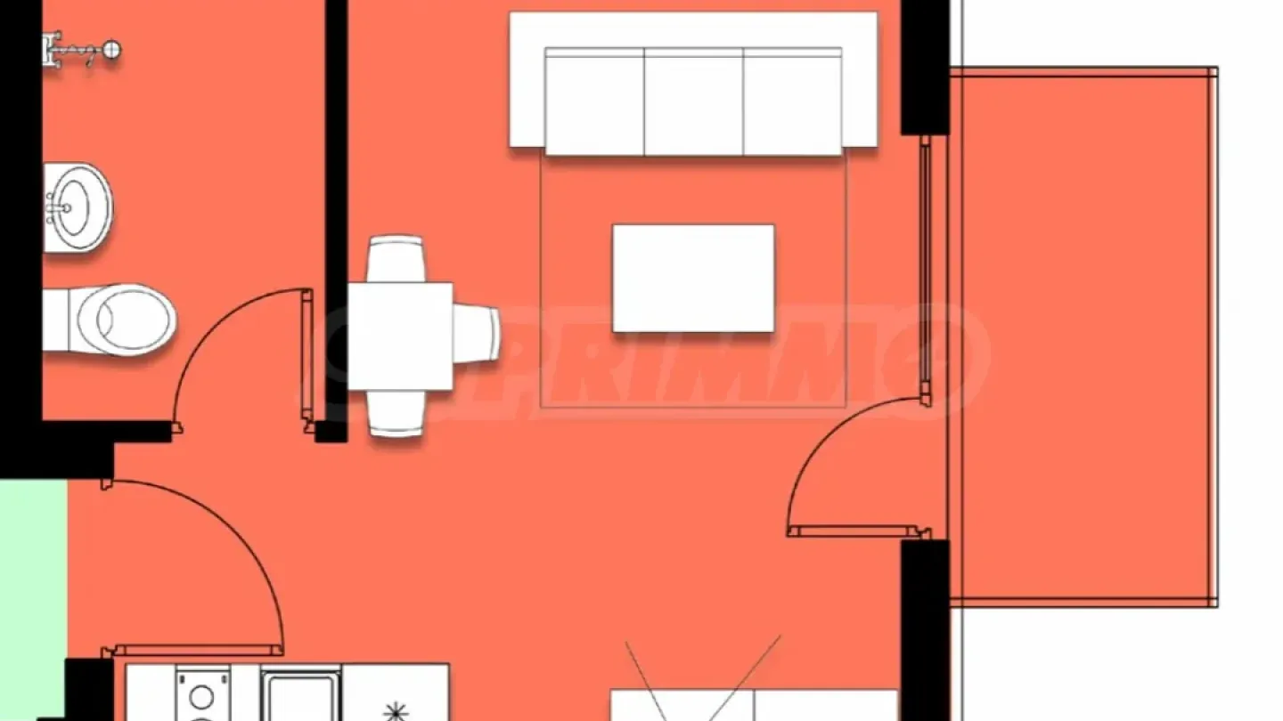 Modern Studio with Terrace near Sveti Vlas Beach - Image 1