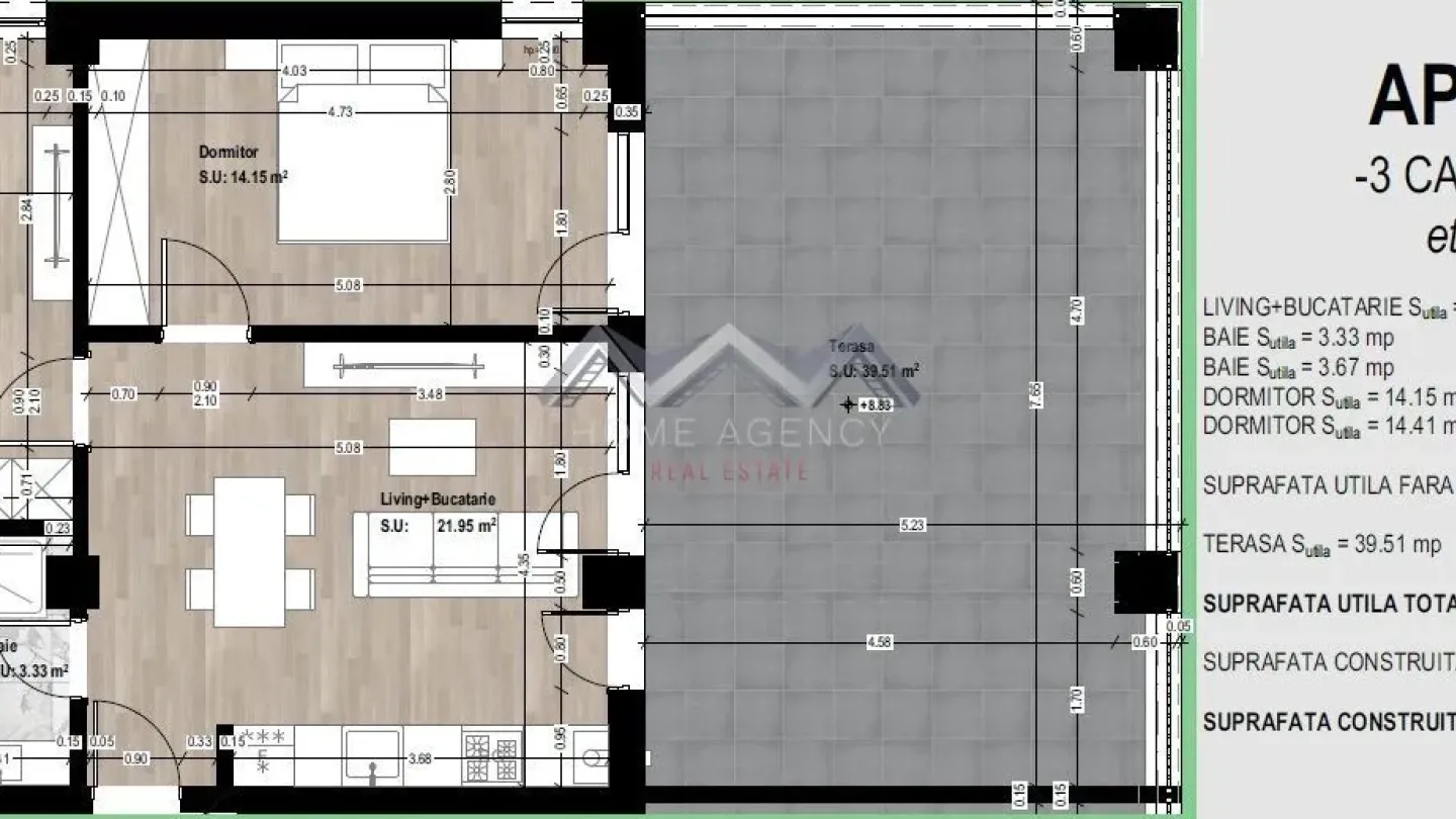 Spacious 3-Bedroom Apartment with Terrace in Otopeni, Romania - Image 3