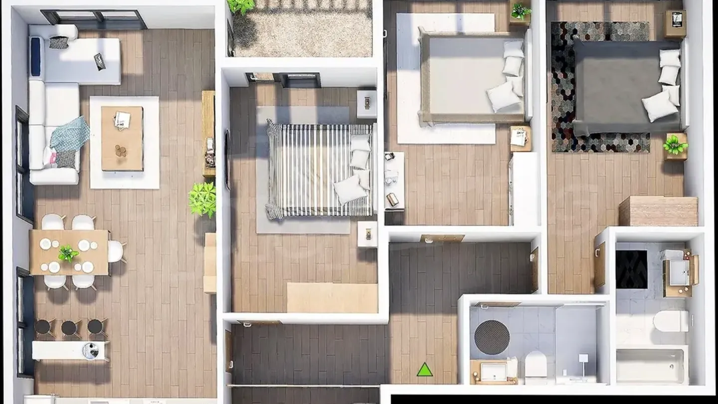 Spacious 3-Bedroom Apartment with Mountain Views in New Plovdiv Complex - Image 2