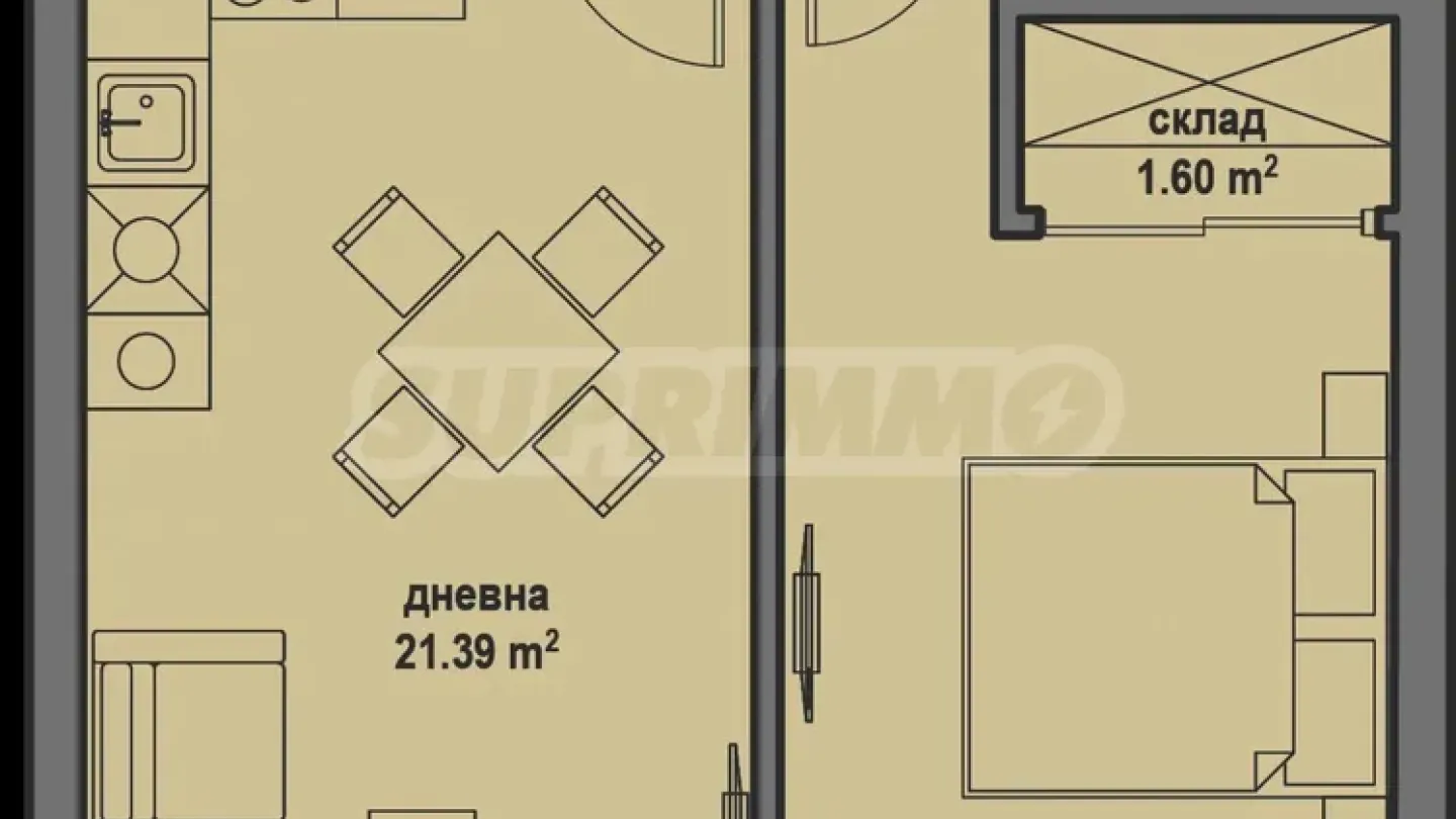 Sunny 2-Bedroom Apartment, Bankya, Pool Complex - Image 3