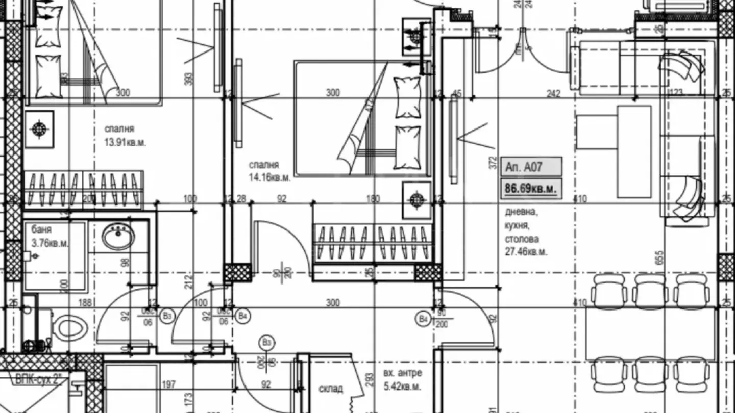 Spacious 2-Bed Apartment in Plovdiv’s Hristo Smirnenski - Image 3