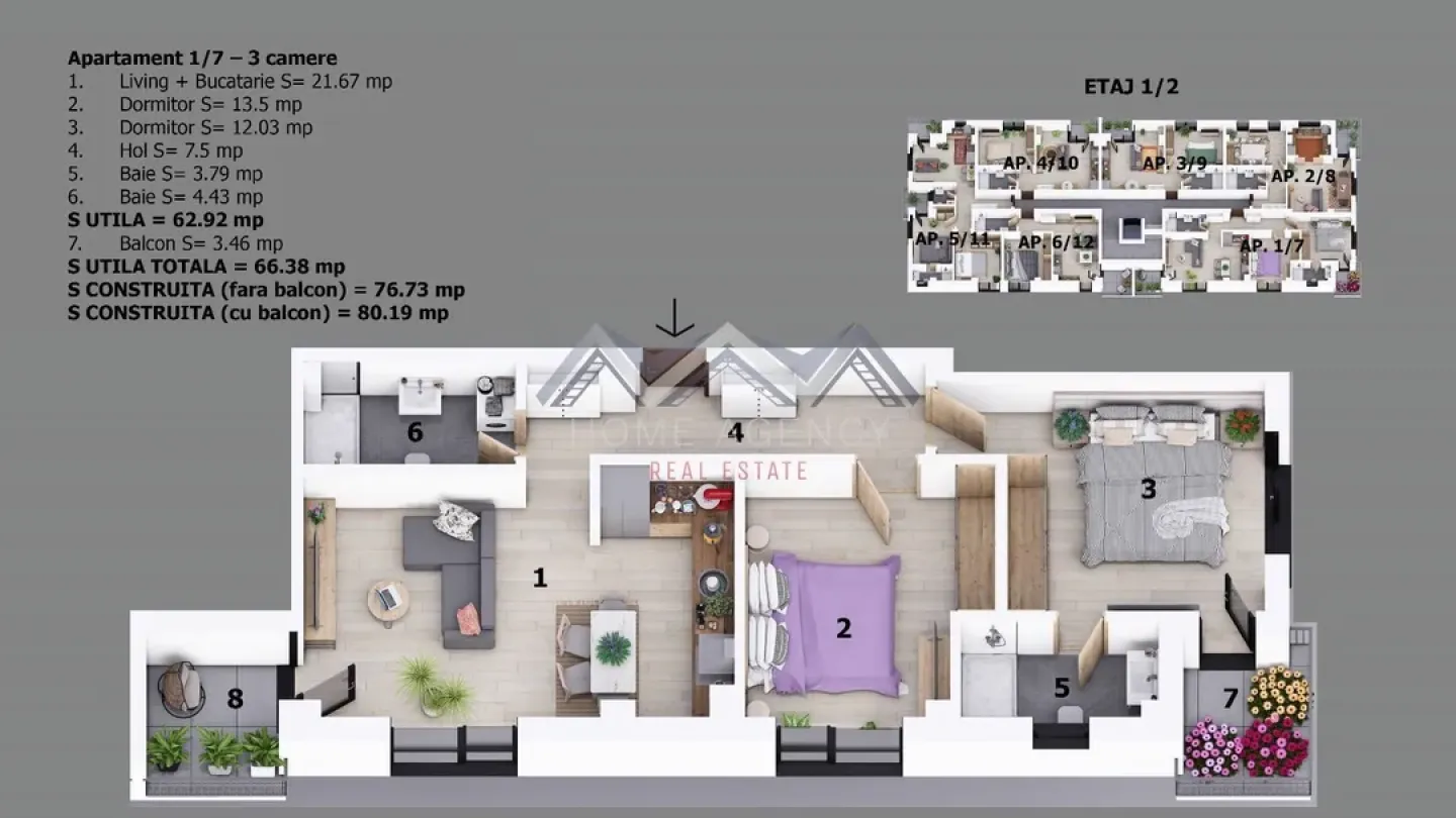 Spacious 3-Bedroom Apartment in Central Otopeni, Romania - Image 4