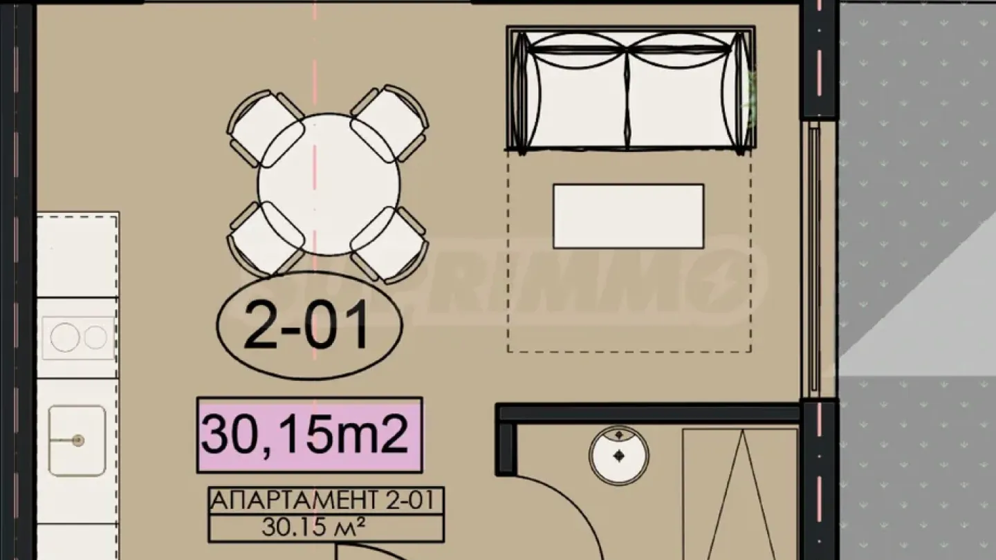 Modern Studio in Velingrad: Spa Paradise Investment - Image 3