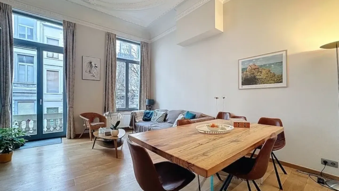Bright 2-Bedroom Apartment with Terrace in Ixelles, Brussels - Image 2