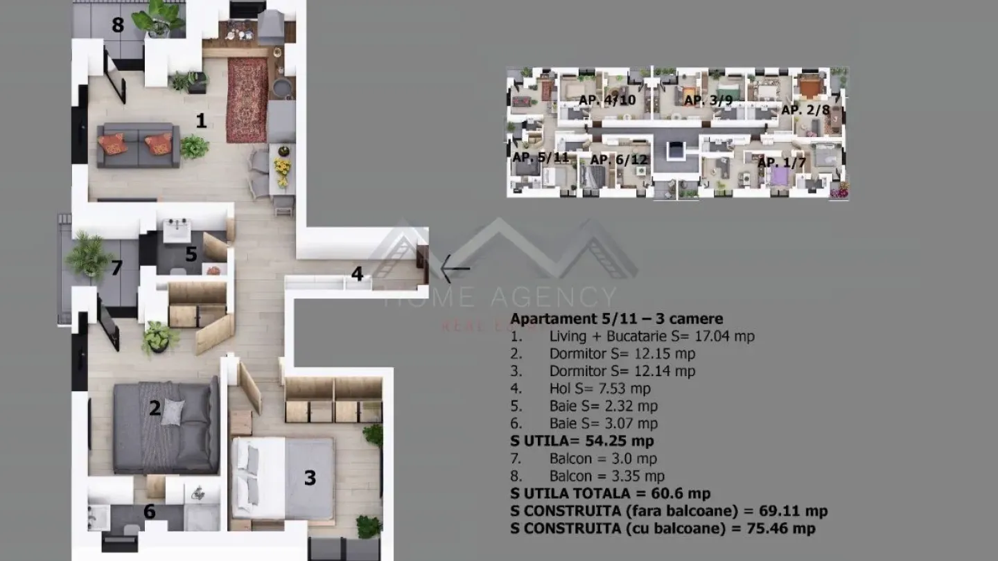 Spacious 3-Bedroom Apartment in Central Otopeni - New Development - Image 2