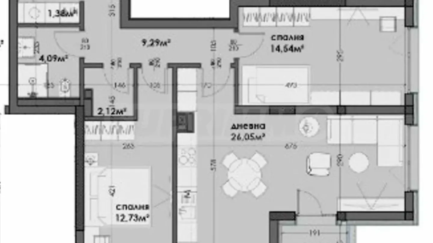 Modern 2-Bedroom Apartment in Varna's Levski Area - Image 1