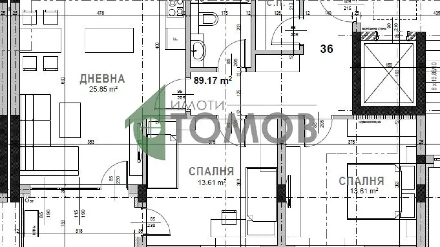 Spacious Three-Bedroom Apartment in Samara 3, Stara Zagora - Image 3