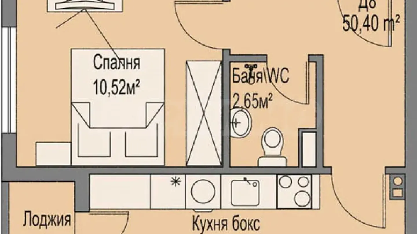Spacious Two-Bedroom Apartment in Burgas with Views - Image 2