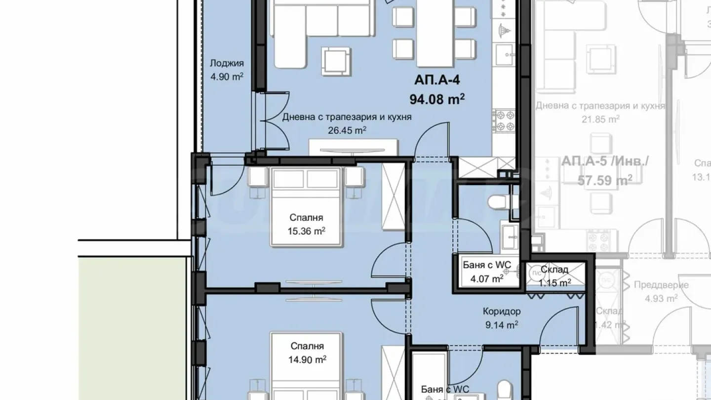Spacious 2-Bed Apartment in New Plovdiv Complex - Image 2