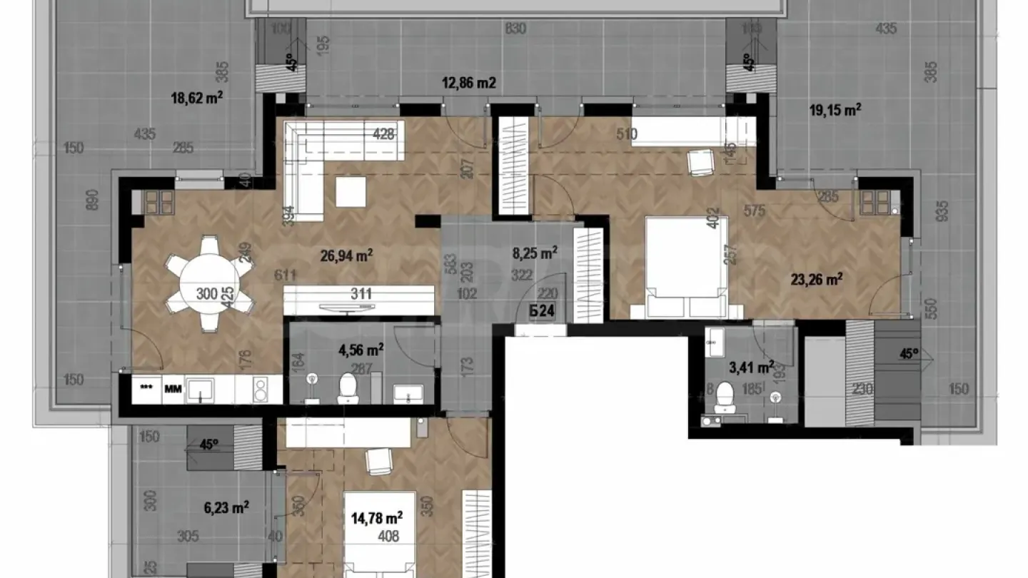 Panoramic Penthouse with Mountain Views in Sofia - Image 3