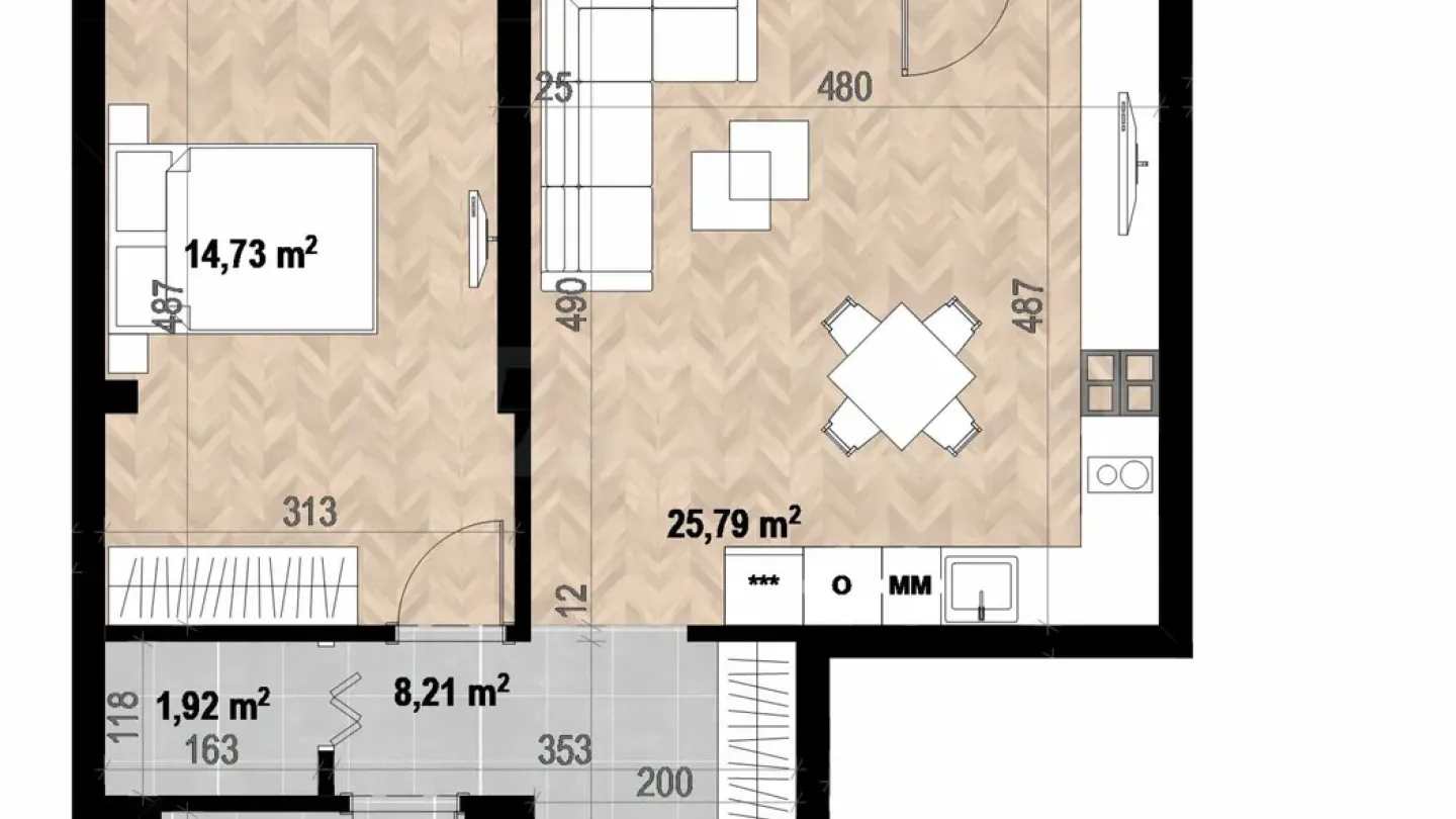 Modern 2-Bedroom Apartment in Sofia City - Image 1