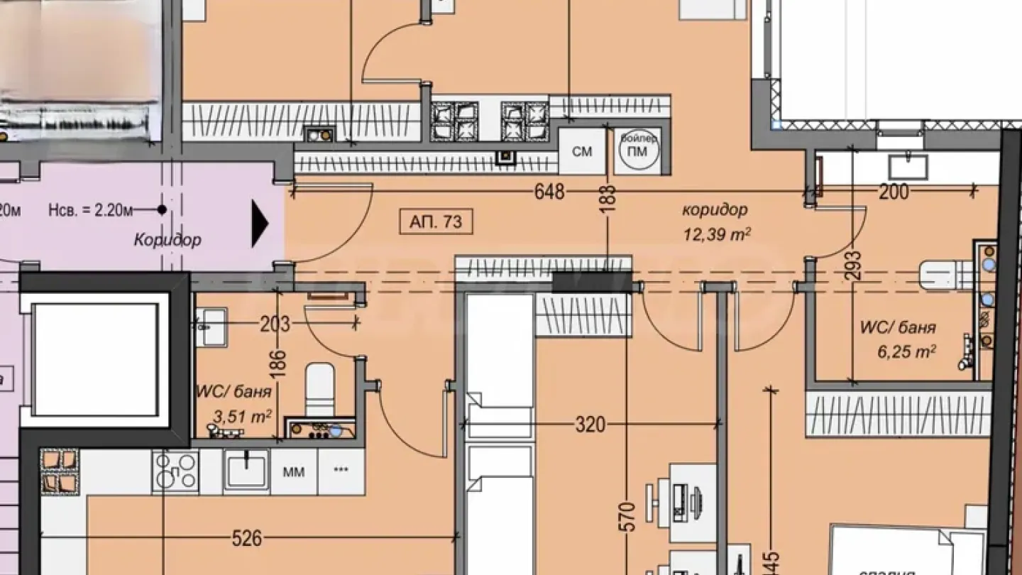 Spacious 3-Bedroom Apartment Near Metro Sofia - Image 1