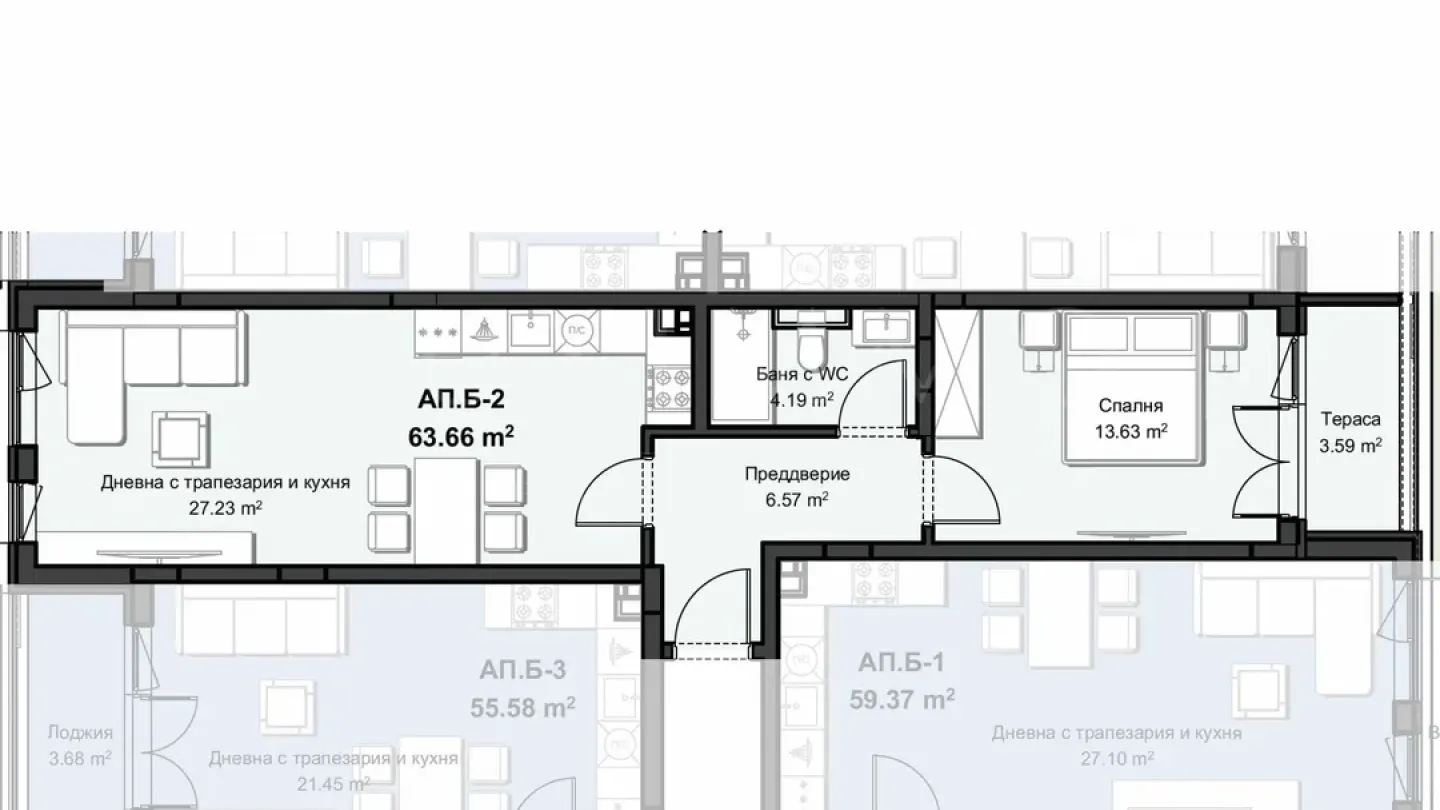 Modern One-Bedroom Apartment in Plovdiv's Hristo Smirnenski - Image 5