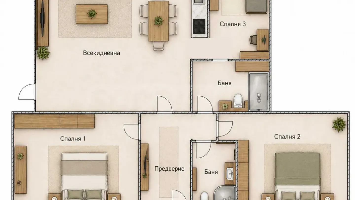 Spacious 2-Bedroom Apartment Near Plovdiv River - Image 5