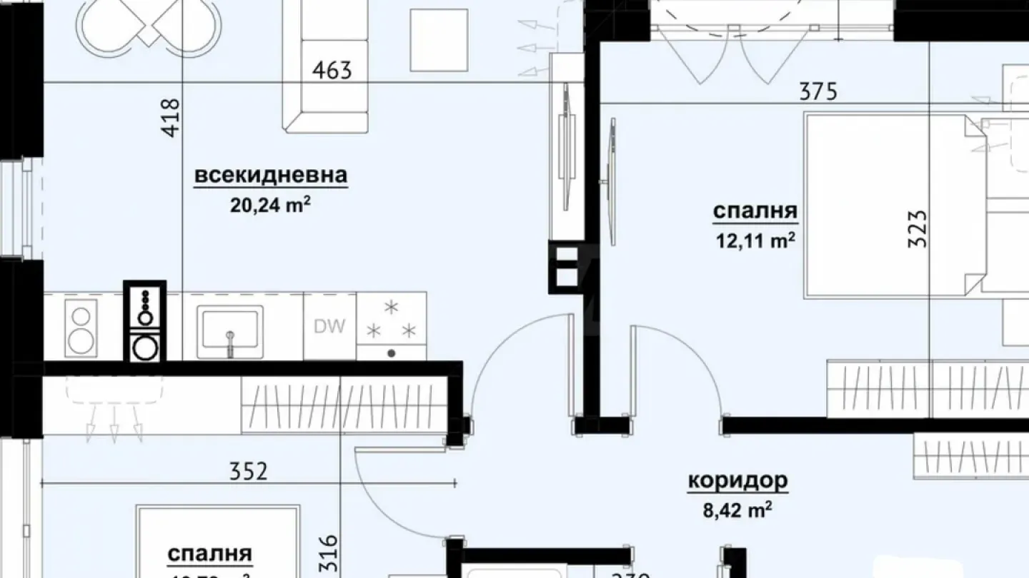 Modern 3-Bedroom Apartment in Burgas City - Image 1